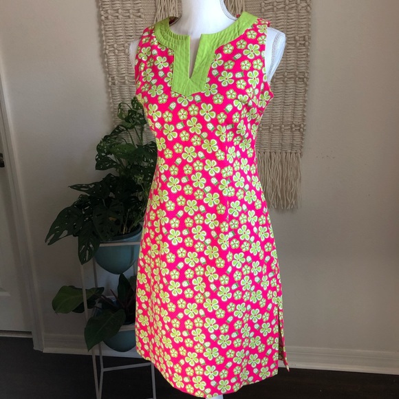 Lilly Pulitzer Dune Buggy Modern Shift Dress Sz. 2 - Picture 2 of 6